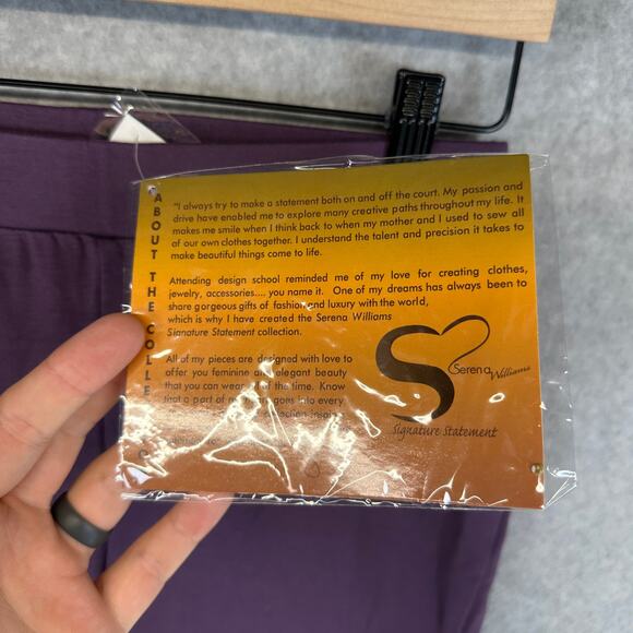 Serena Williams Signature Statement Leggings Women Small Purple Pull On Stretch - Picture 4 of 10